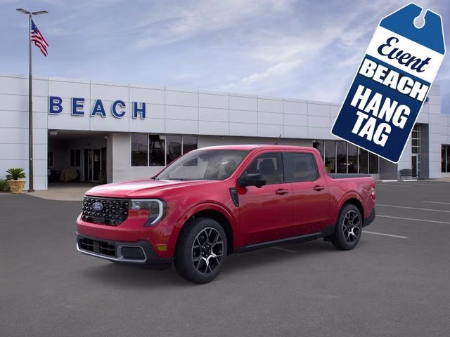 2026 Ruby Red Metallic Tinted Clearcoat Ford Maverick Lariat AWD Truck