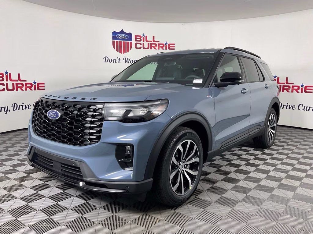2026 Blue Ford Explorer ST-Line RWD SUV