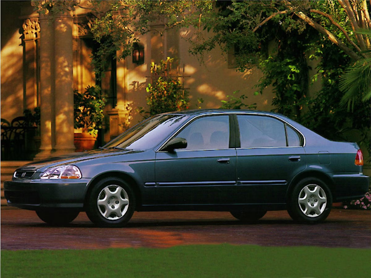 1998 Silver Honda Civic EX FWD Sedan