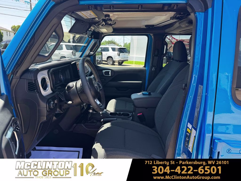 2024 Hydro Blue Pearl Coat Jeep Wrangler Sahara 4X4 SUV