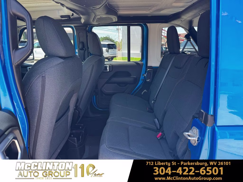 2024 Hydro Blue Pearl Coat Jeep Wrangler Sahara 4X4 SUV