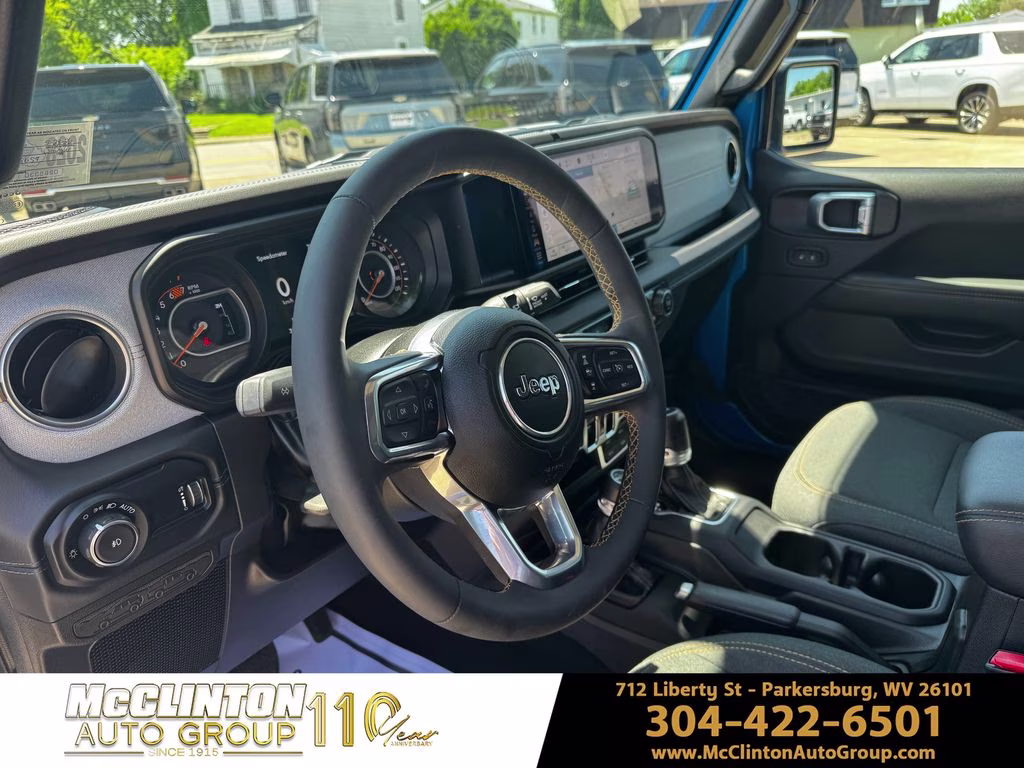 2024 Hydro Blue Pearl Coat Jeep Wrangler Sahara 4X4 SUV