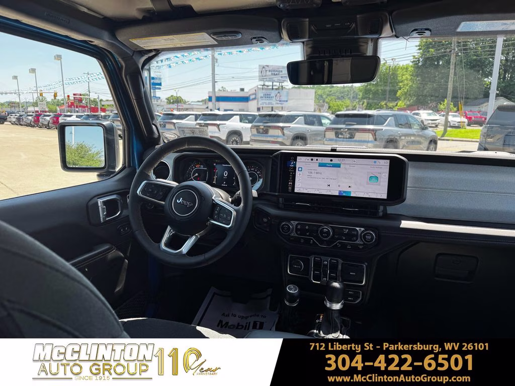 2024 Hydro Blue Pearl Coat Jeep Wrangler Sahara 4X4 SUV