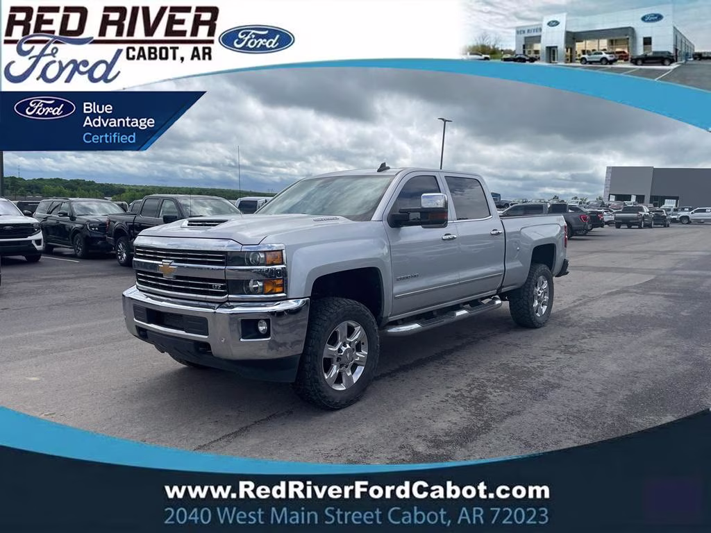 2017 Silver Ice Metallic Chevrolet Silverado LTZ 4X4 Truck