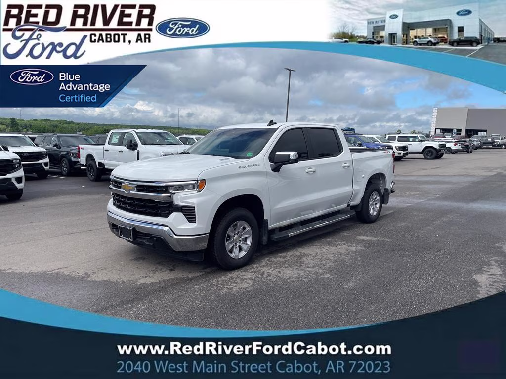 2025 Summit White Chevrolet Silverado LT 4X4 Truck