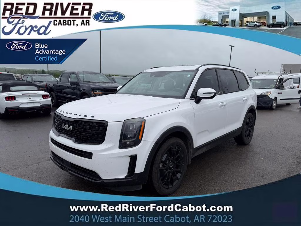 2022 Glacial White Pearl Kia Telluride EX AWD SUV