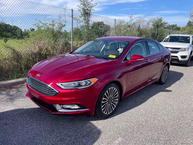 2017 Ruby Red Ford Fusion SE FWD Sedan