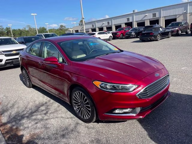 2017 Ruby Red Ford Fusion SE FWD Sedan