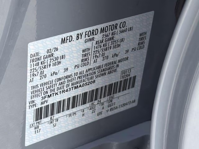 2026 Gray Metallic Ford Mustang Mach-E Select RWD SUV