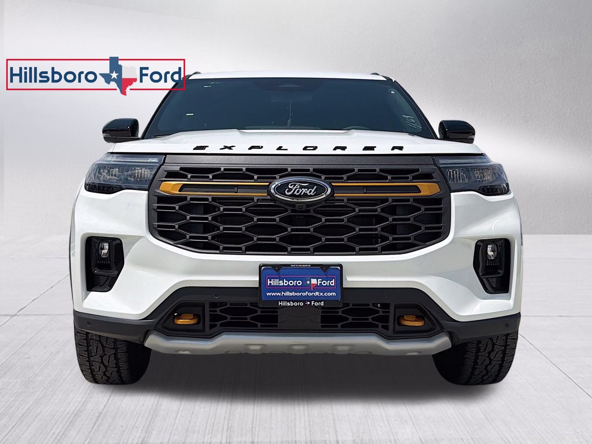 2026 Star White Metallic Tri-Coat Ford Explorer Tremor 4X4 SUV