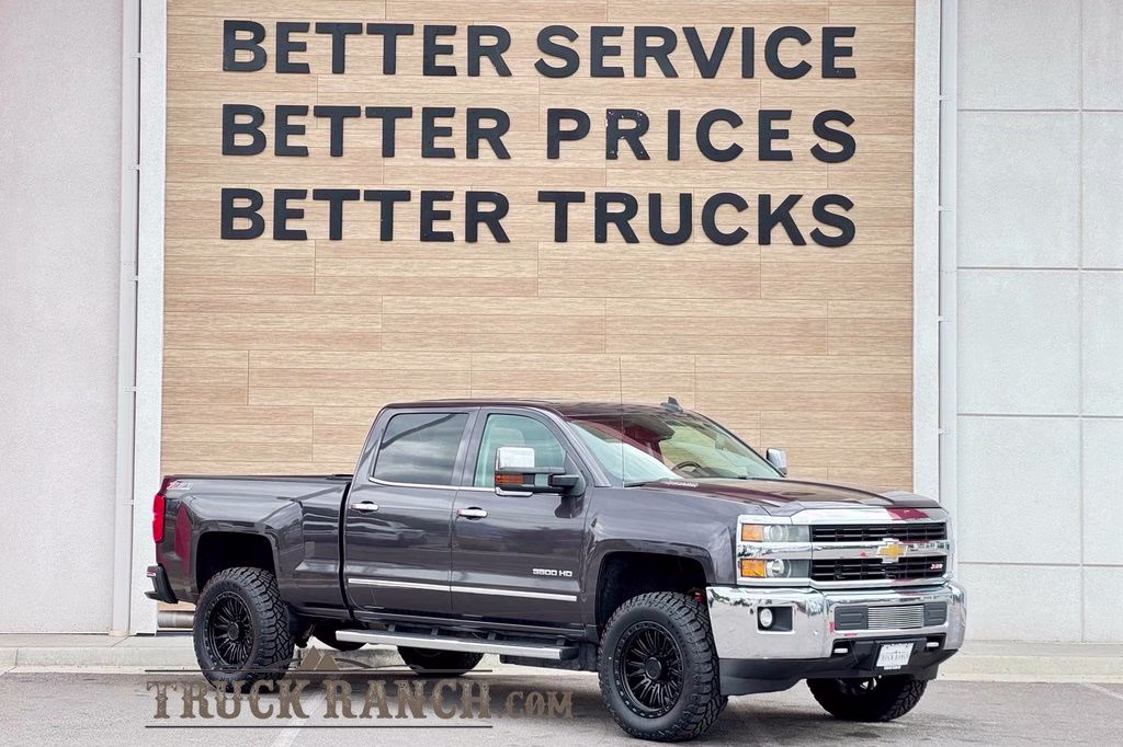 2015 Tungsten Metallic Chevrolet Silverado 3500HD LTZ 4X4 Truck