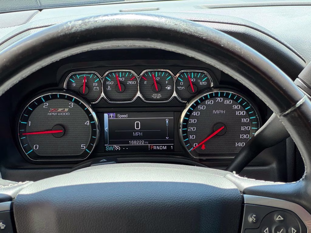 2015 Tungsten Metallic Chevrolet Silverado 3500HD LTZ 4X4 Truck