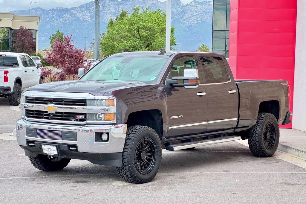 2015 Tungsten Metallic Chevrolet Silverado 3500HD LTZ 4X4 Truck