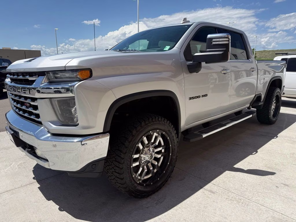 2020 Silver Ice Metallic Chevrolet Silverado 3500HD LTZ 4X4 Truck