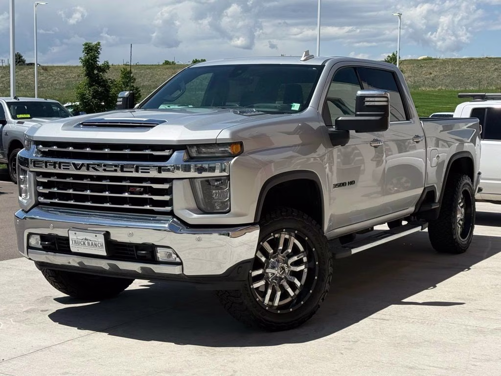 2020 Silver Ice Metallic Chevrolet Silverado 3500HD LTZ 4X4 Truck