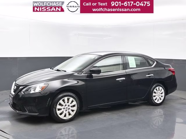 2019 Super Black Nissan Sentra S FWD Sedan