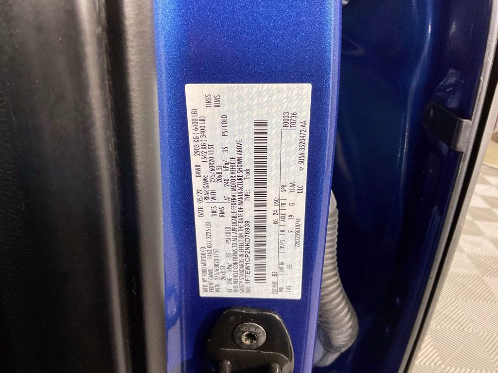 2022 Blue Metallic Ford F-150 XLT RWD Truck
