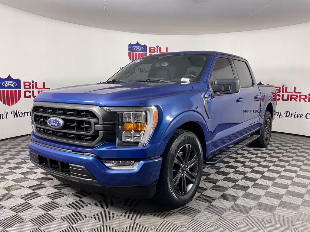 2022 Blue Metallic Ford F-150 XLT RWD Truck