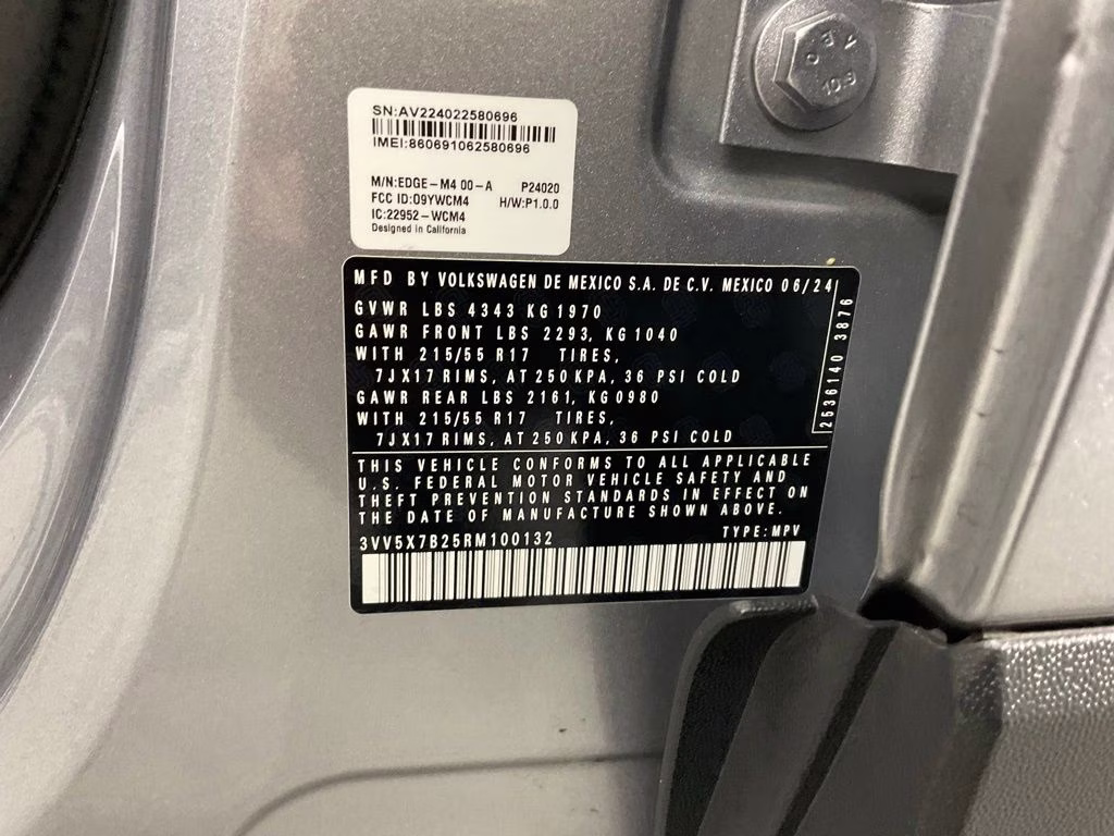 2024 Silver Volkswagen Taos 1.5T S FWD SUV
