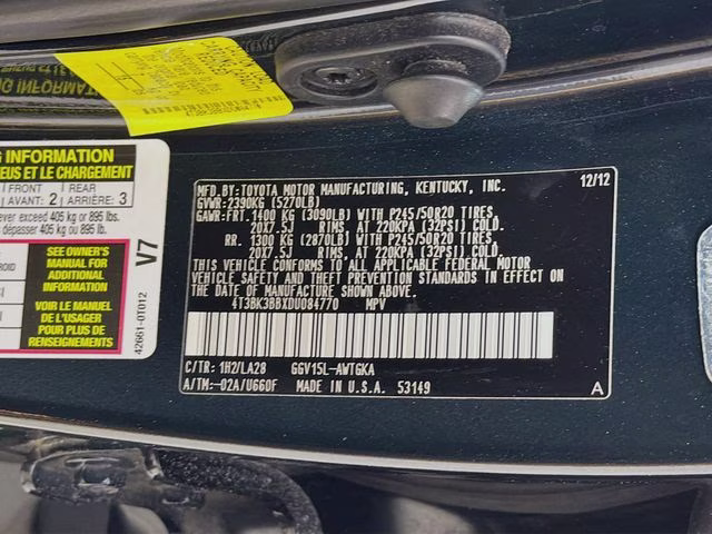 2013 Cosmic Gray Mica Toyota Venza Limited AWD SUV