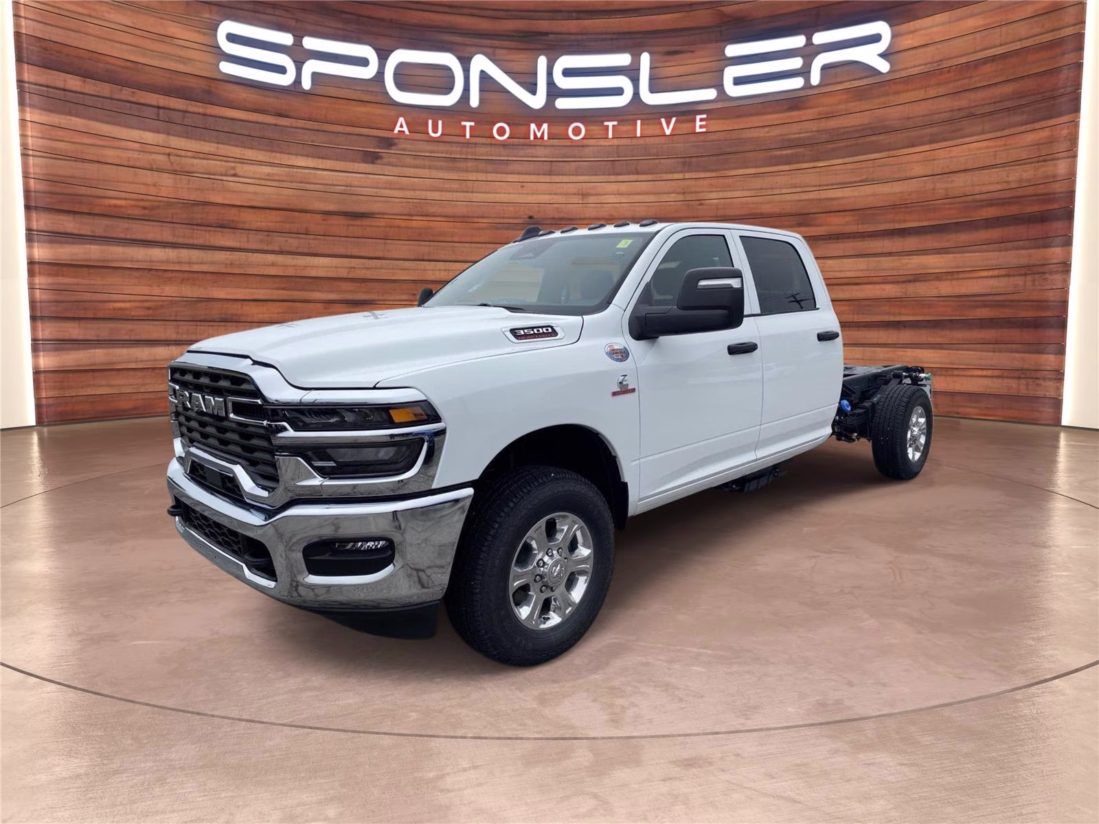 2026 Bright White Clearcoat Ram 3500 Chassis Cab Tradesman 4X4 Truck