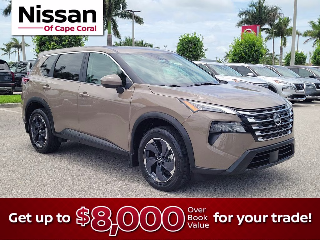 2024 Baja Storm Metallic Nissan Rogue SV FWD SUV