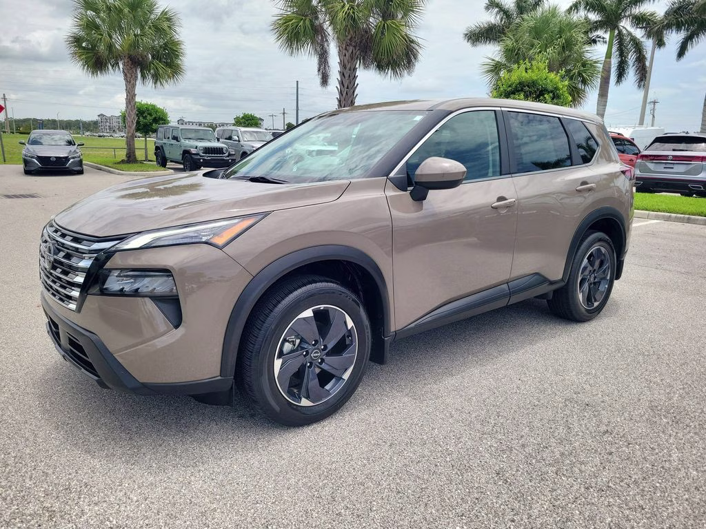 2024 Baja Storm Metallic Nissan Rogue SV FWD SUV