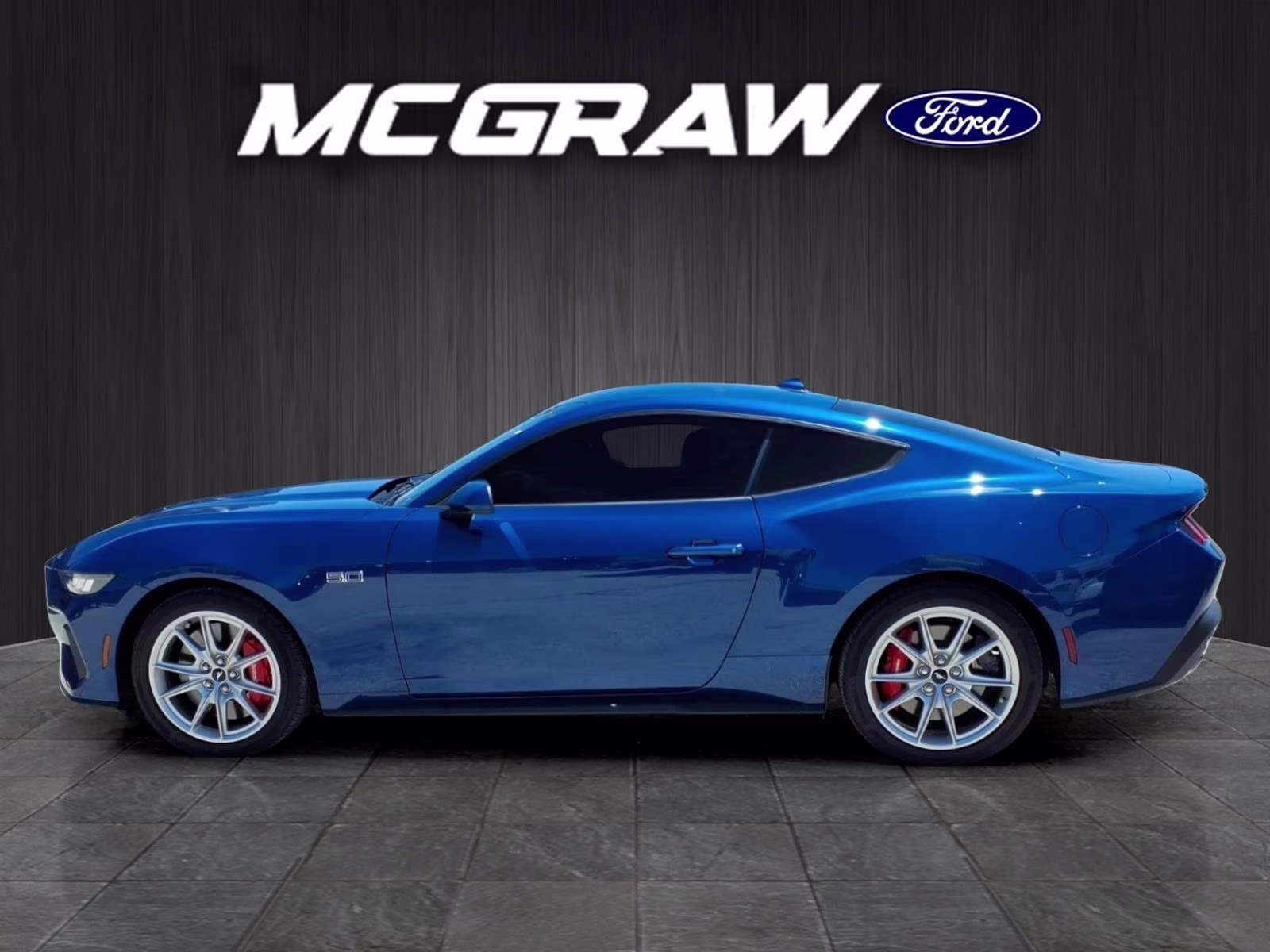 2024 Blue Metallic Ford Mustang GT Premium RWD Coupe