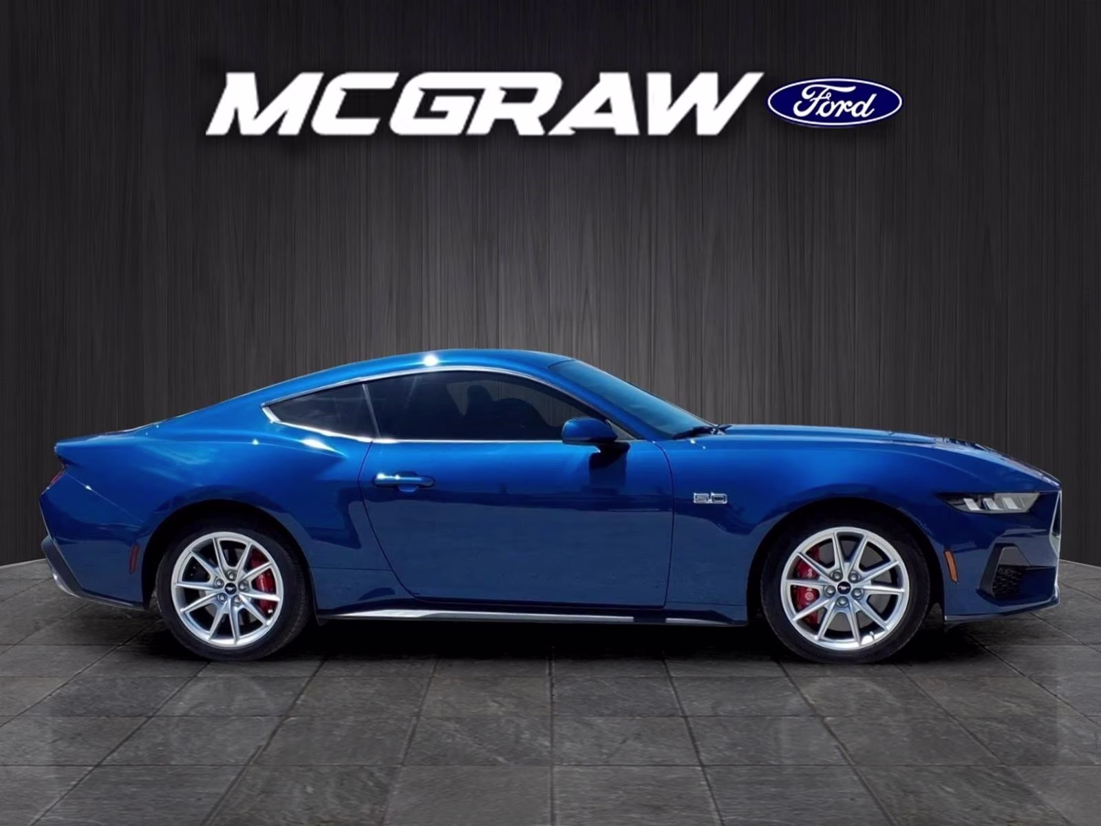 2024 Blue Metallic Ford Mustang GT Premium RWD Coupe