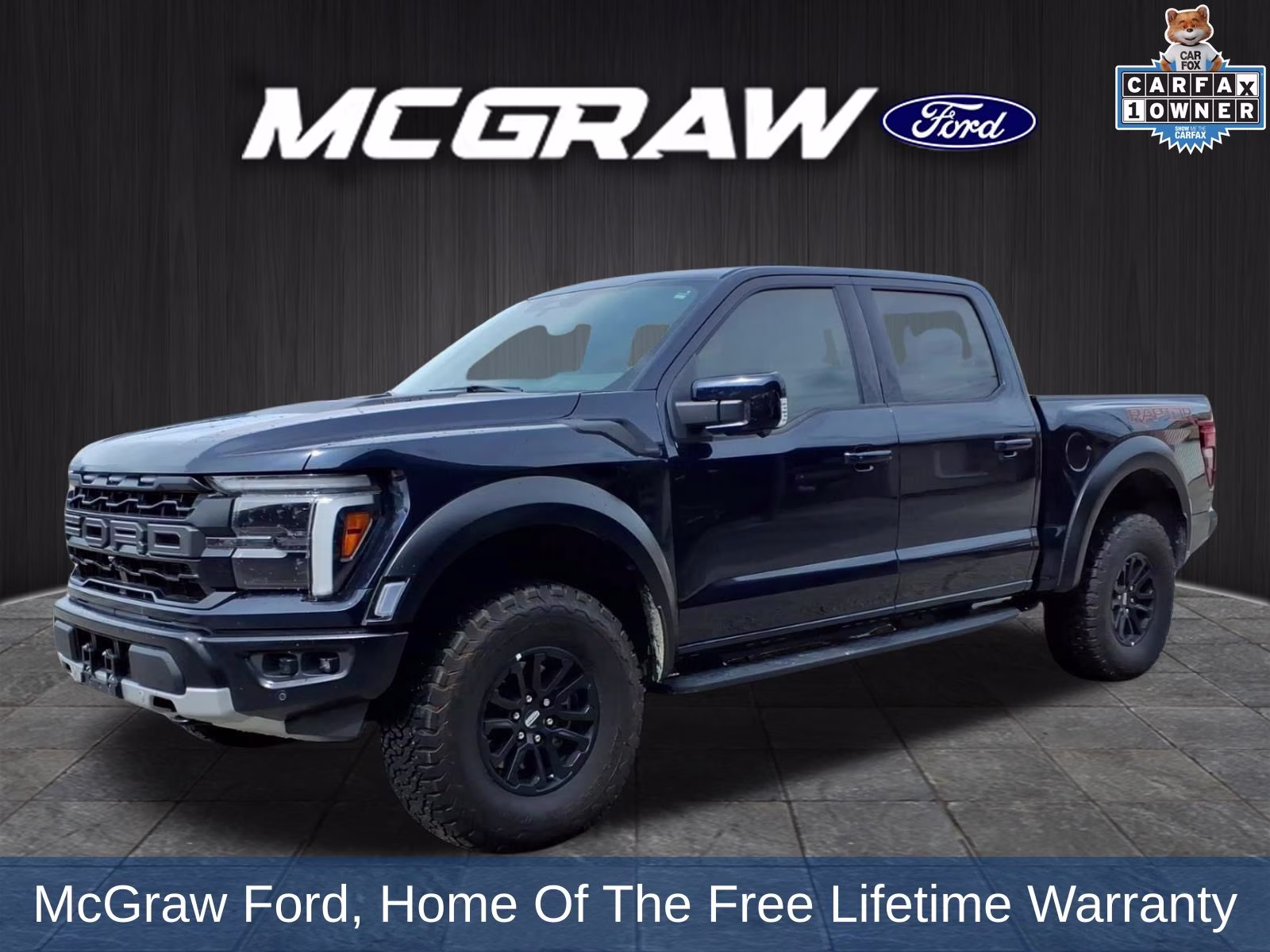2025 Blue Metallic Ford F-150 Raptor 4X4 Truck