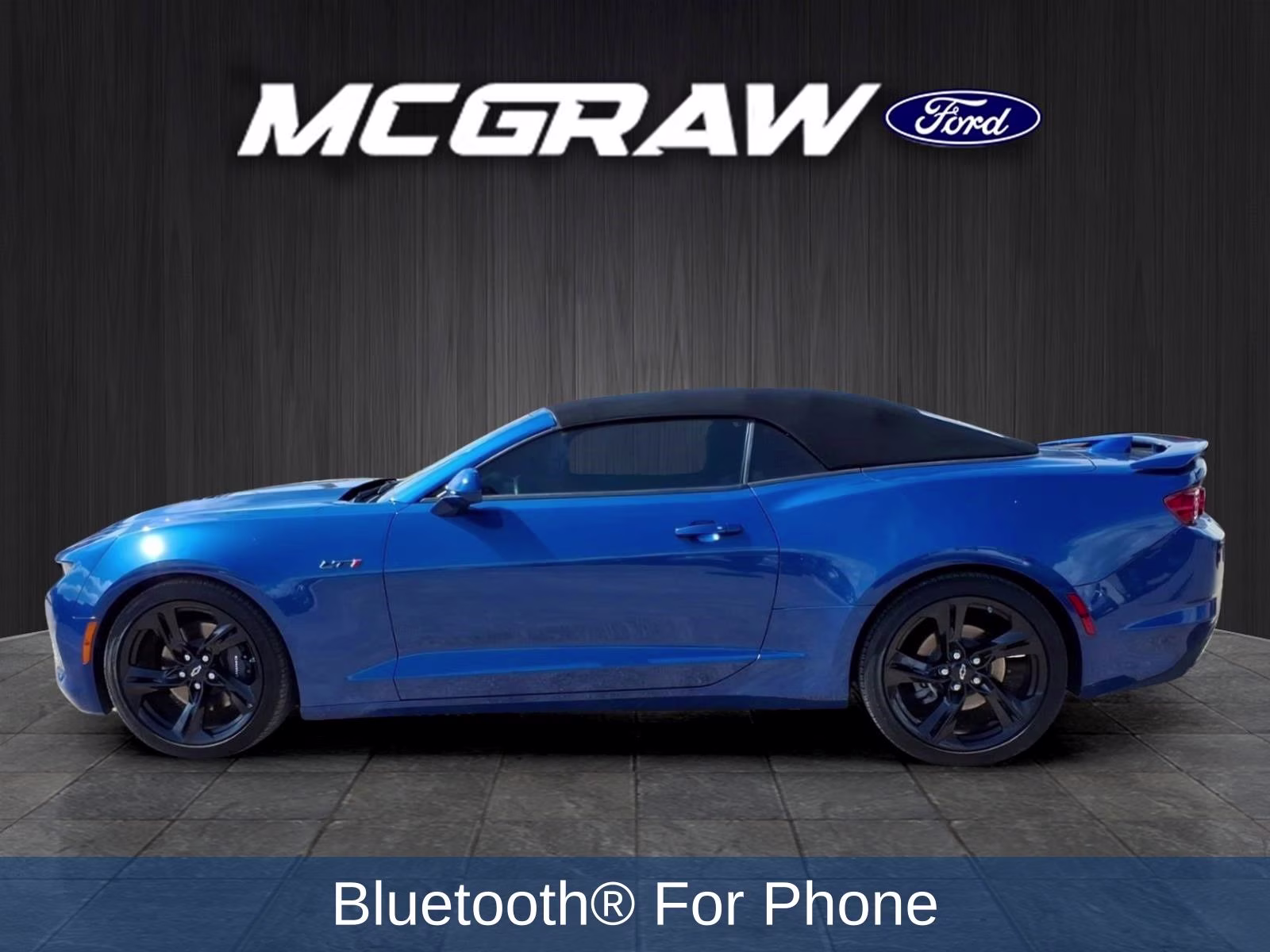 2023 Blue Metallic Chevrolet Camaro LT1 RWD Convertible