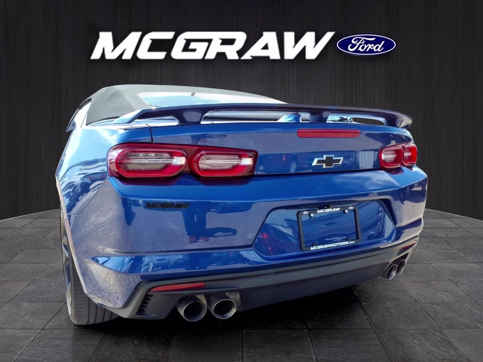 2023 Blue Metallic Chevrolet Camaro LT1 RWD Convertible