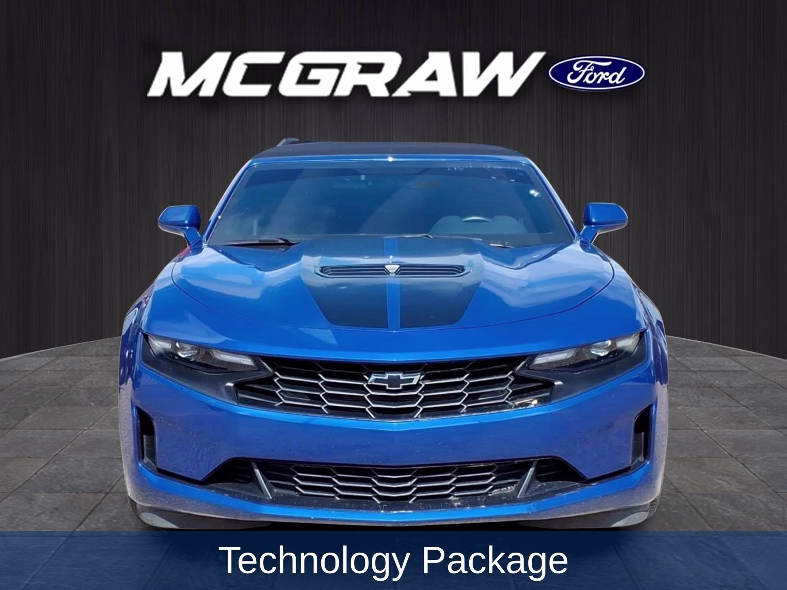 2023 Blue Metallic Chevrolet Camaro LT1 RWD Convertible