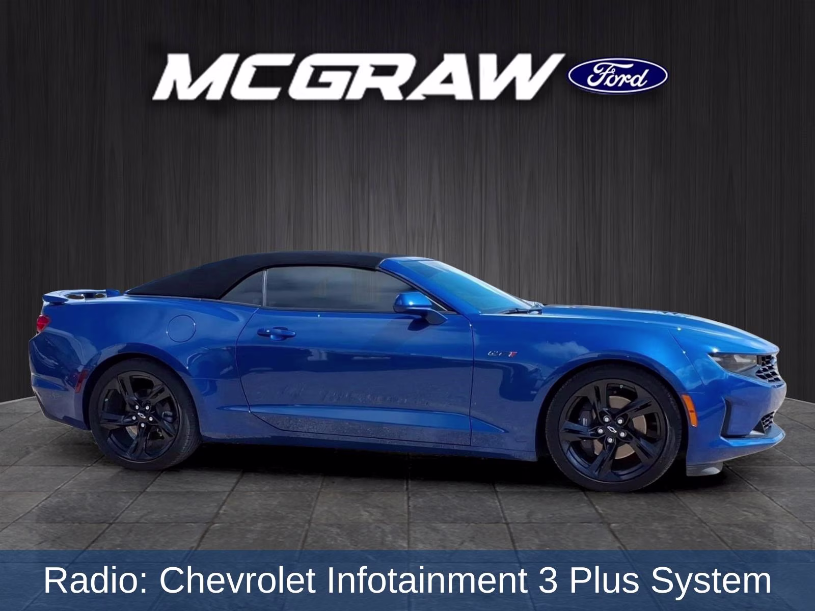 2023 Blue Metallic Chevrolet Camaro LT1 RWD Convertible