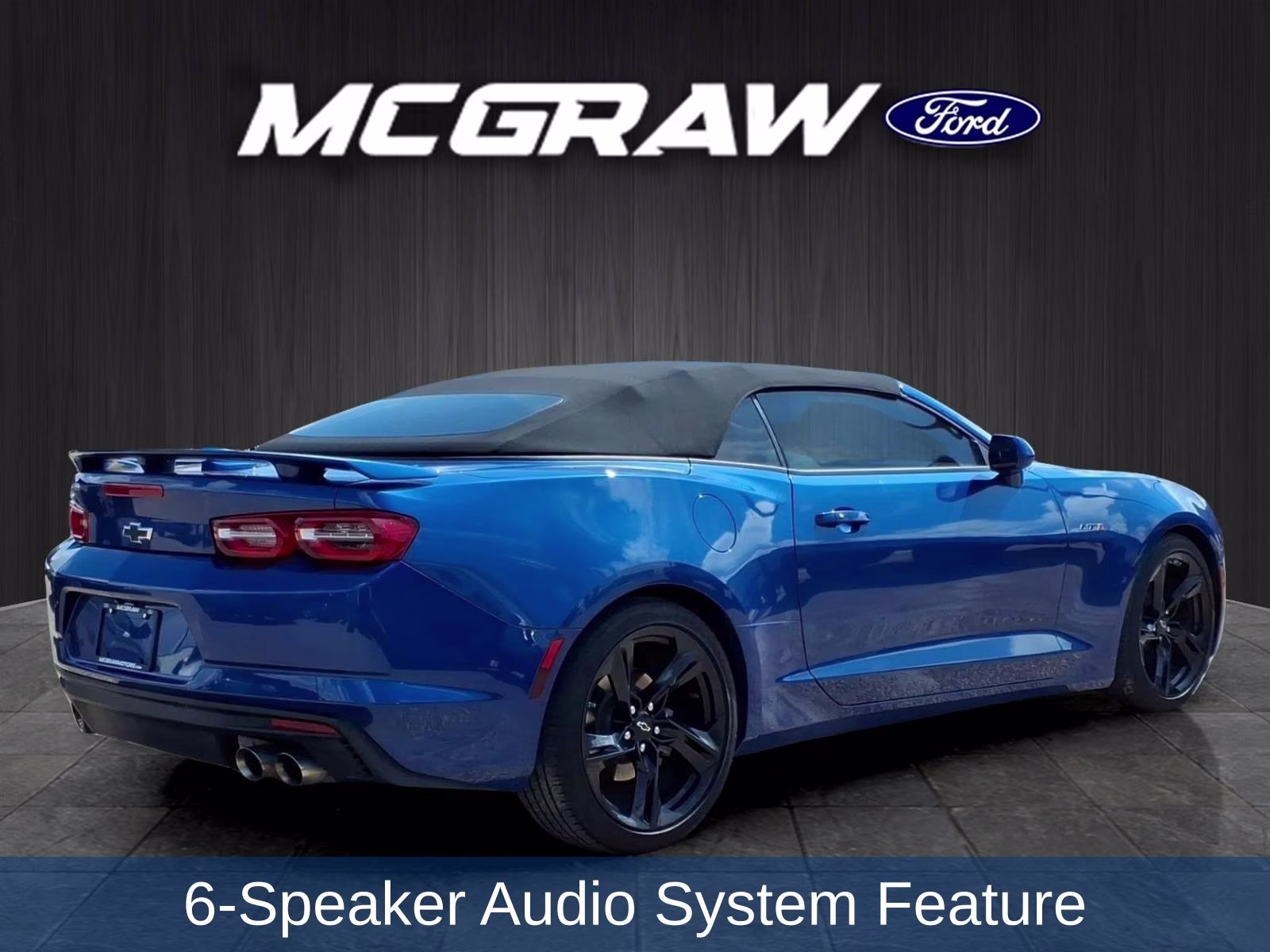 2023 Blue Metallic Chevrolet Camaro LT1 RWD Convertible