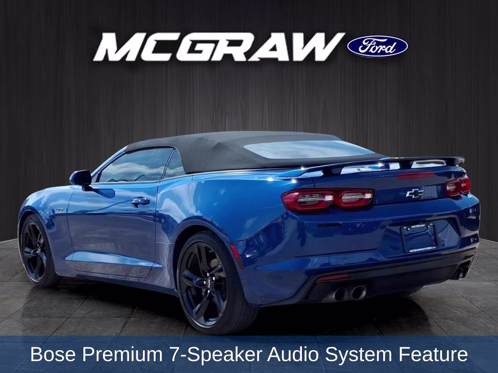 2023 Blue Metallic Chevrolet Camaro LT1 RWD Convertible