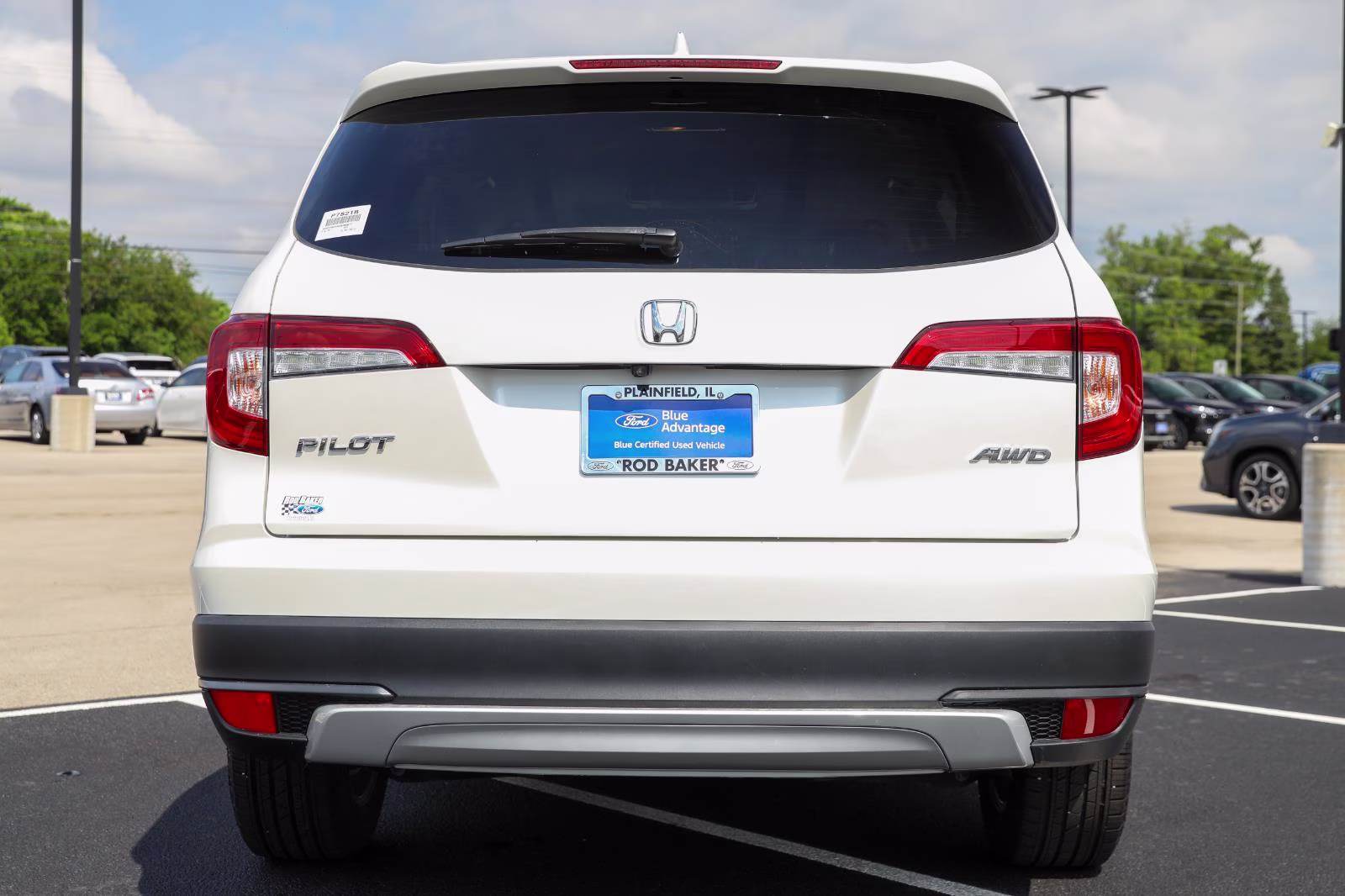 2019 White Diamond Pearl Honda Pilot EX-L w/Navi w/RES AWD SUV