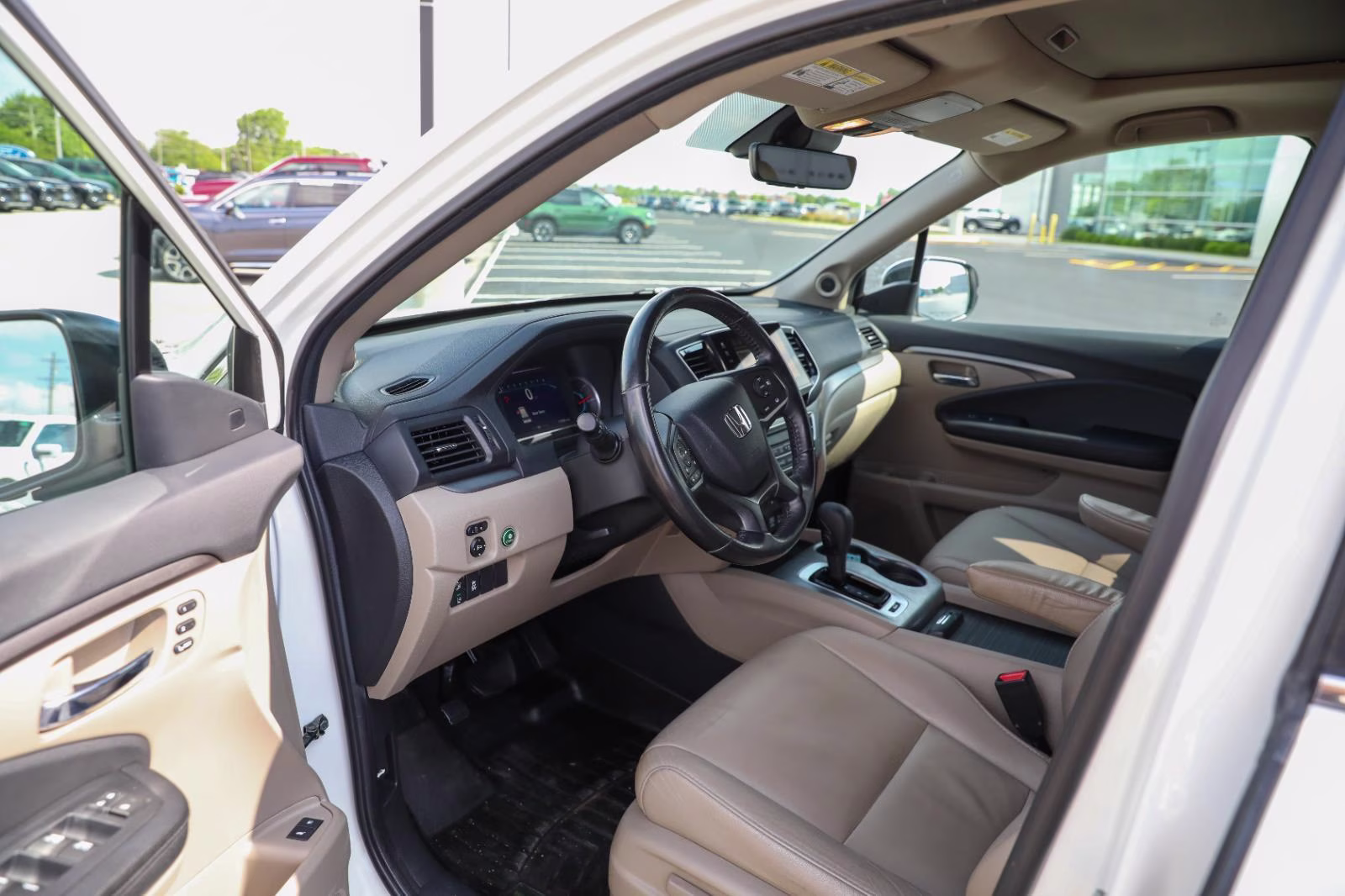 2019 White Diamond Pearl Honda Pilot EX-L w/Navi w/RES AWD SUV