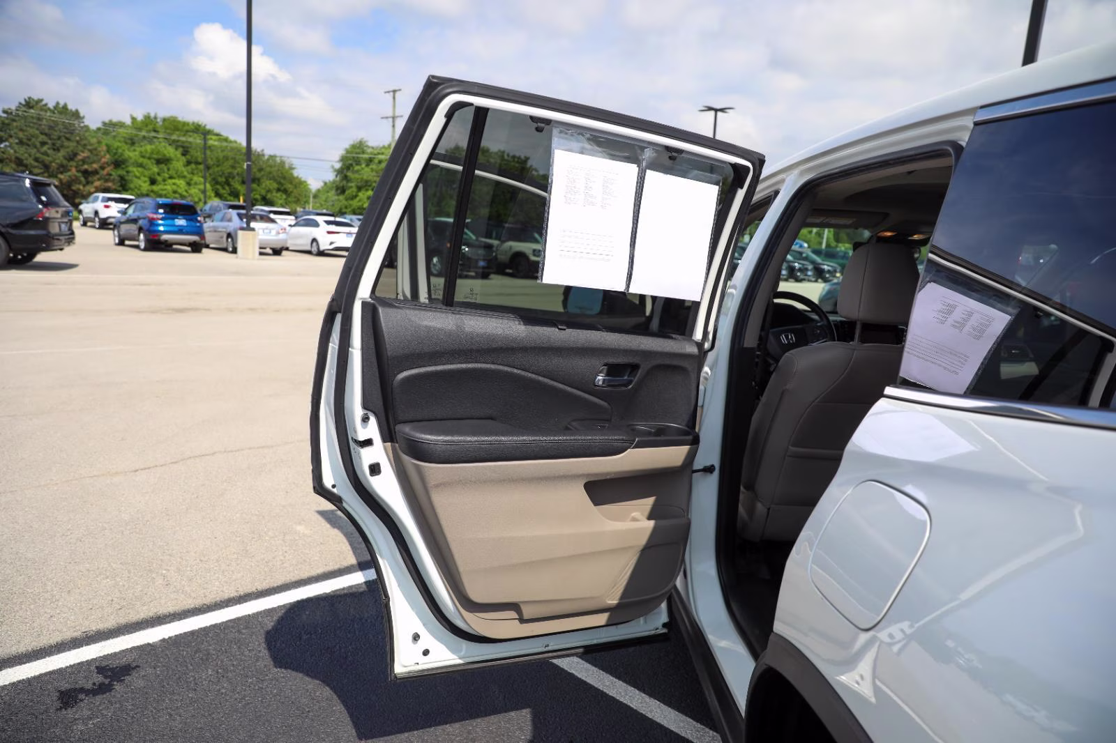 2019 White Diamond Pearl Honda Pilot EX-L w/Navi w/RES AWD SUV