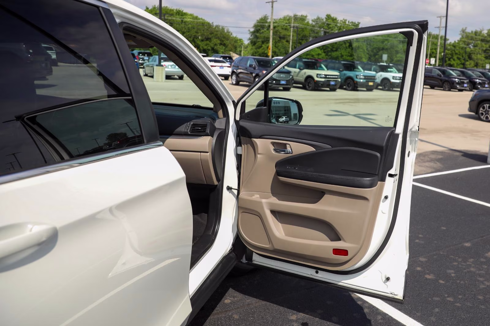 2019 White Diamond Pearl Honda Pilot EX-L w/Navi w/RES AWD SUV