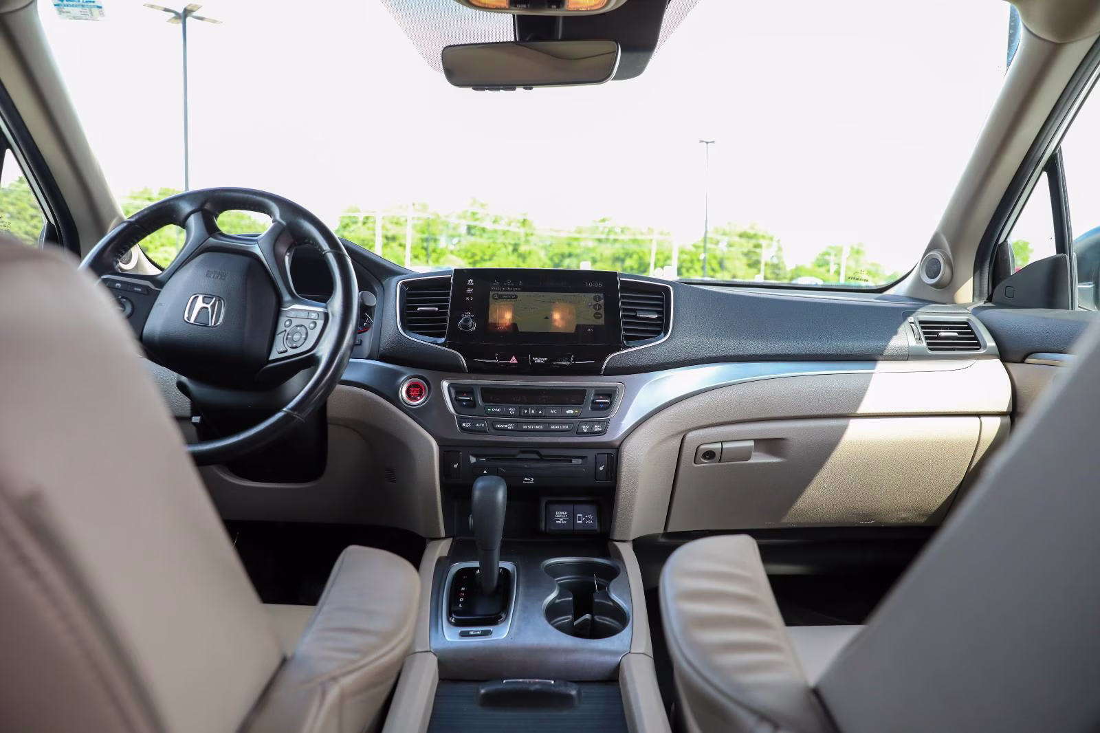 2019 White Diamond Pearl Honda Pilot EX-L w/Navi w/RES AWD SUV