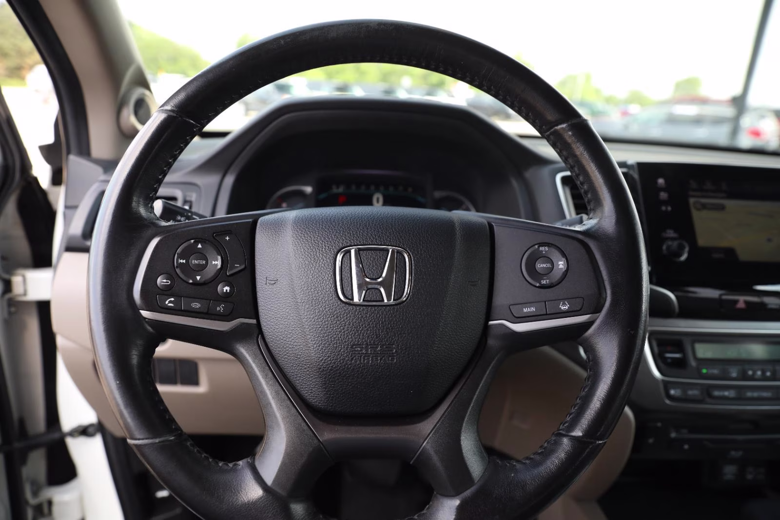 2019 White Diamond Pearl Honda Pilot EX-L w/Navi w/RES AWD SUV