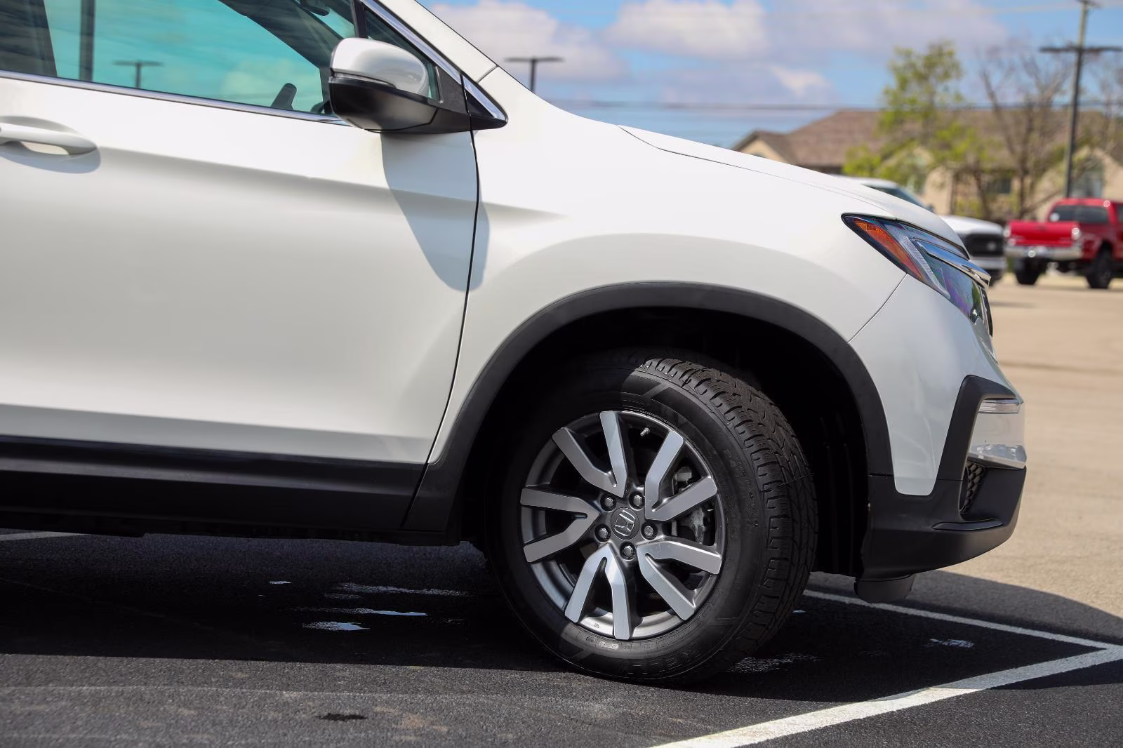 2019 White Diamond Pearl Honda Pilot EX-L w/Navi w/RES AWD SUV