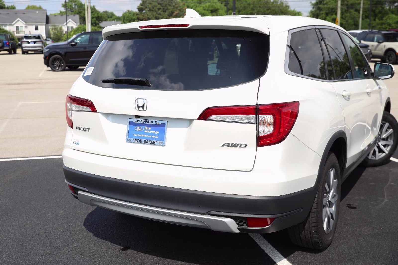 2019 White Diamond Pearl Honda Pilot EX-L w/Navi w/RES AWD SUV