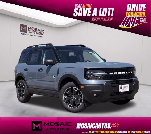 2026 Azure Gray Metallic Tri-Coat Ford Bronco Sport Outer Banks 4X4 SUV