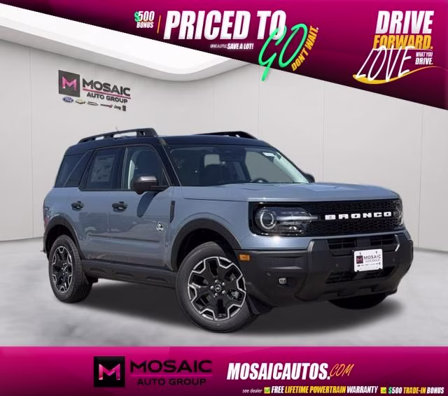 2026 Azure Gray Metallic Tri-Coat Ford Bronco Sport Outer Banks 4X4 SUV