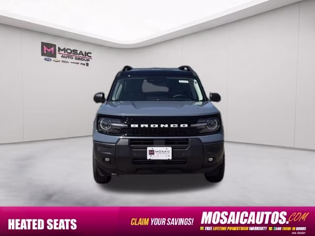 2026 Azure Gray Metallic Tri-Coat Ford Bronco Sport Outer Banks 4X4 SUV