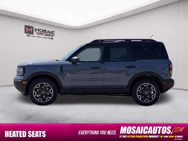 2026 Azure Gray Metallic Tri-Coat Ford Bronco Sport Outer Banks 4X4 SUV