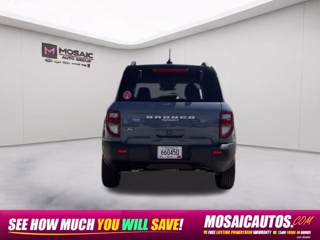 2026 Azure Gray Metallic Tri-Coat Ford Bronco Sport Outer Banks 4X4 SUV