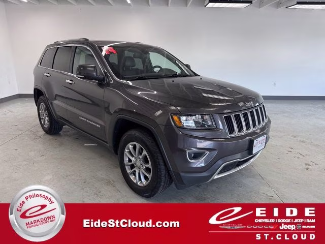 2014 Granite Crystal Metallic Clearcoat Jeep Grand Cherokee Limited 4X4 SUV